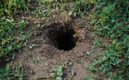 10 cm großes loch im garten – was ist der grund dafür