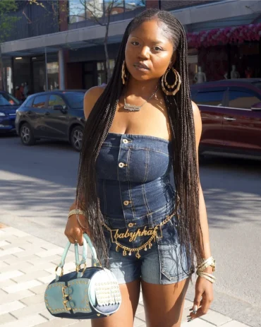 2000s party outfit denim on denim