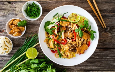 aromatische udon nudeln asiatisches soulfood