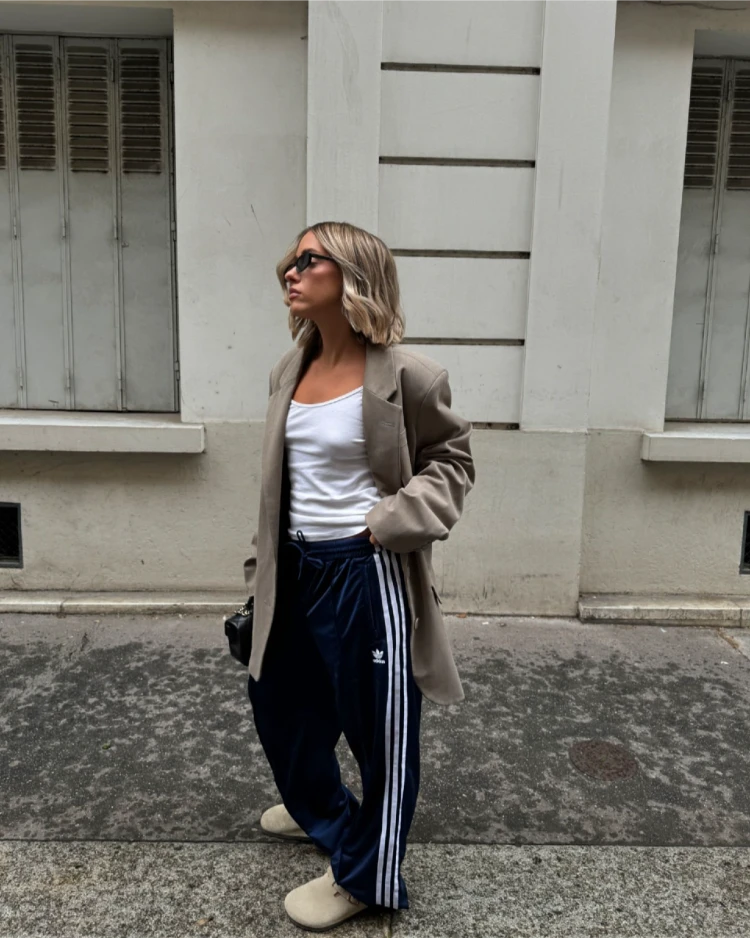 birkenstock boston bequemer casual look für zuhause und freizeit mit jogginghosen