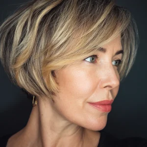 bixie haarschnitt mit highlights