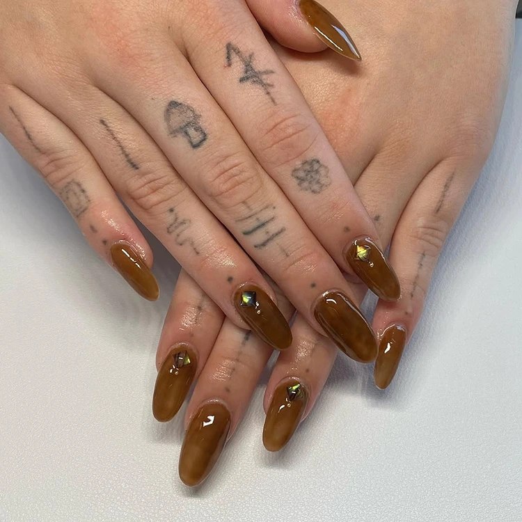 caramel jelly herbst nageldesigns 205