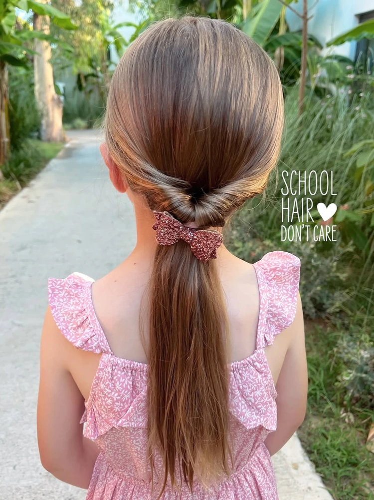 einfache frisuren zur einschulung twist pferdeschwanz