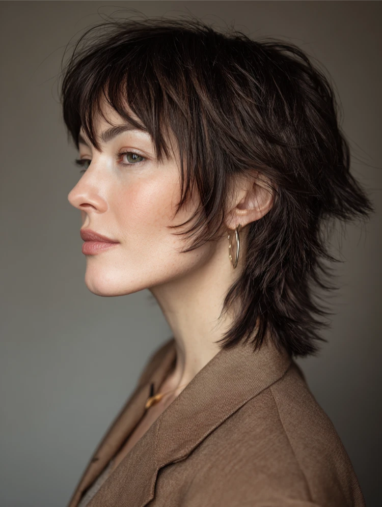 frau mit vokuhila inspiriert von charlize theron