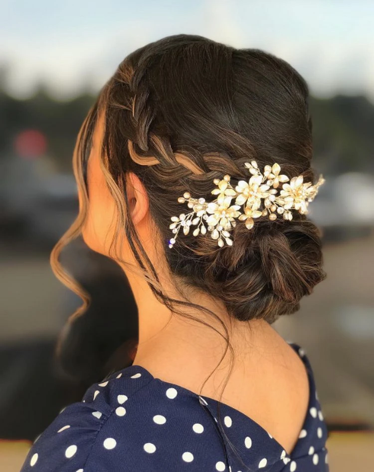 frisur aufwerten für eine hochzeit