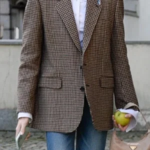 für party und büro outfit mit karo blazer stylen wir so!