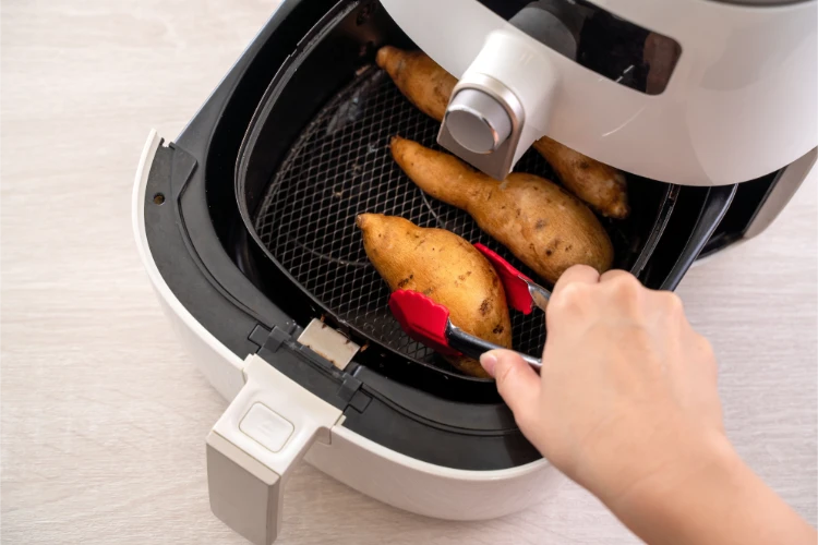 ganze süßkartoffeln im airfryer backen