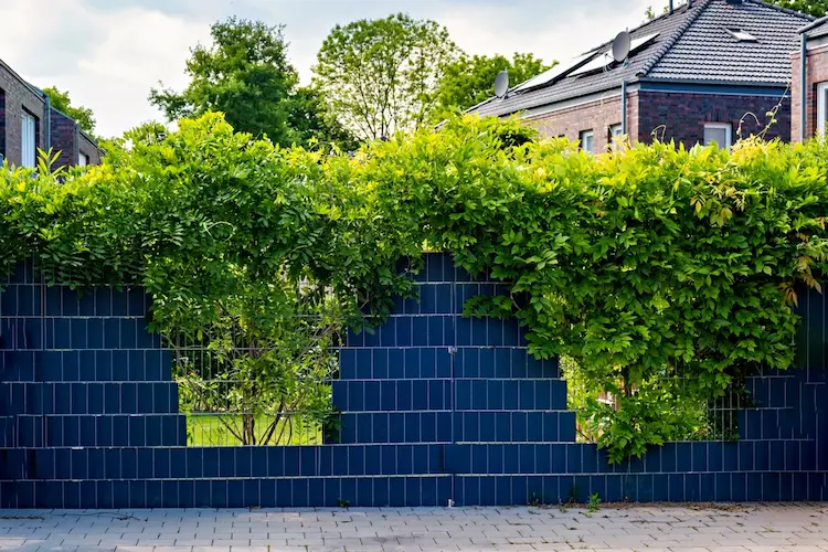 Gartenzaun gestalten aus mehreren Modulen