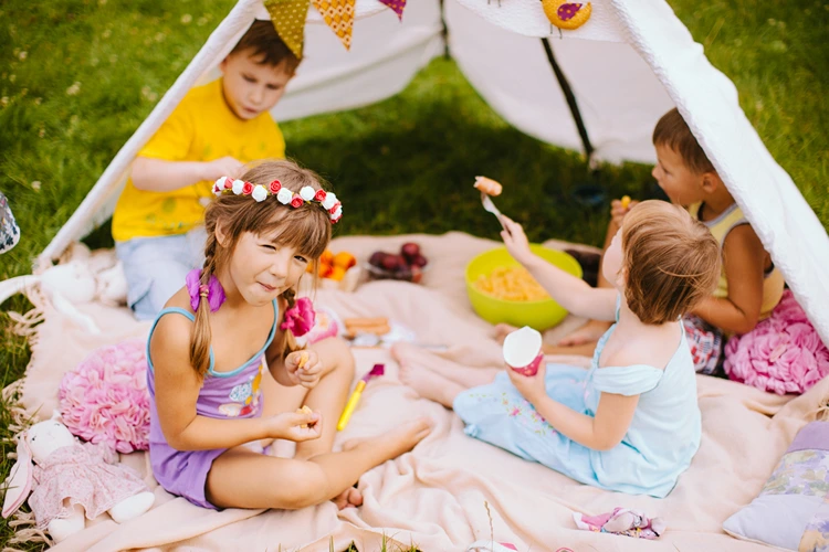 geburtstagsparty picknick im garten
