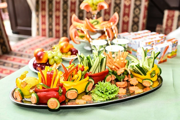 gemüsewagen parade fingerfood einschulungsfeier