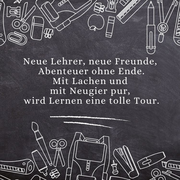 gereimte einschulungswünsche 5 klasse