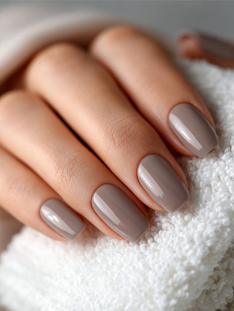 greige nägel im nagelstudio