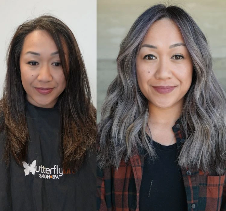 grey blending ist trend färbetechnik