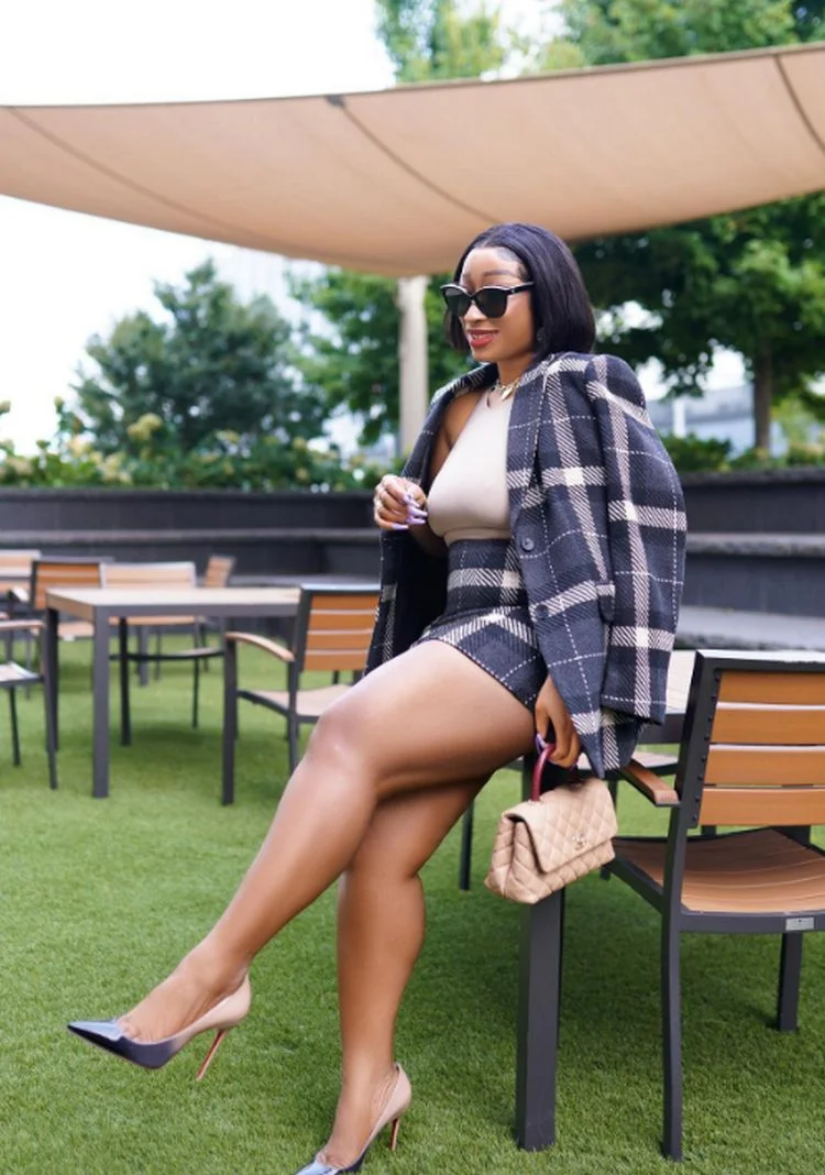 karo sakko für damen