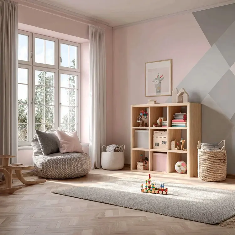 Kinderzimmer grau-rosa streichen - Tipps zur Farbwahl und Gestaltung