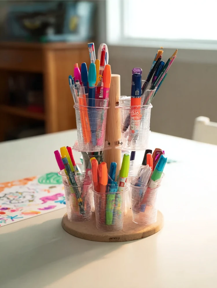 küchenrollenhalter für kinder kunstzubehör organizer