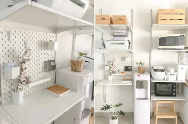 Modernes, multifunktionales Accessoire mit System für Küchenwand