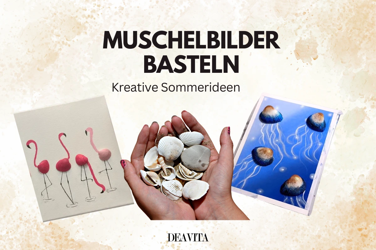 muschelbilder basteln kreative sommerideen