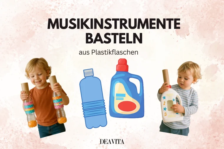 musikinstrumente basten aus plastikflaschen