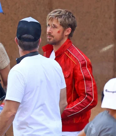 ryan goslings frisur am drehort des films „the fall guy“