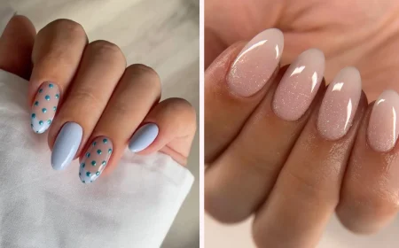 schlichte, elegante gelnägel