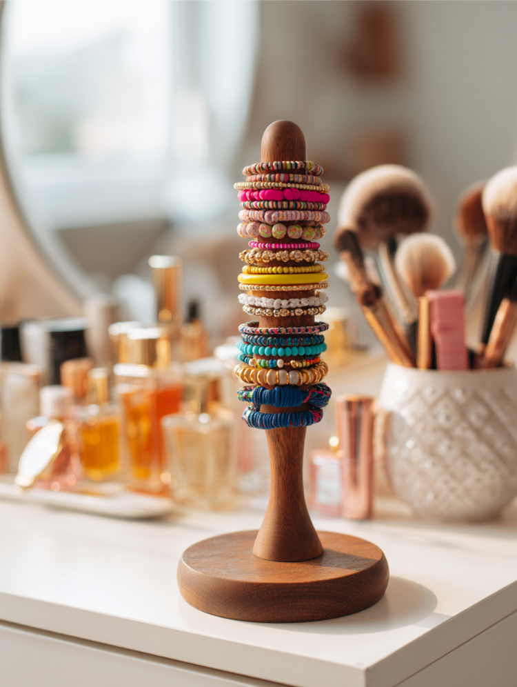 schmuckständer für armbänder & uhren aus küchenrollenhalter