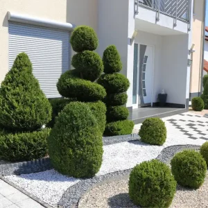 schöne vorgärten mit kies bilder und ideen für moderne vorgartengestaltung!