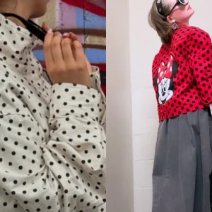 Übergangsjacken-Trend für den Herbst 2025 Polka-Dot-Jacken