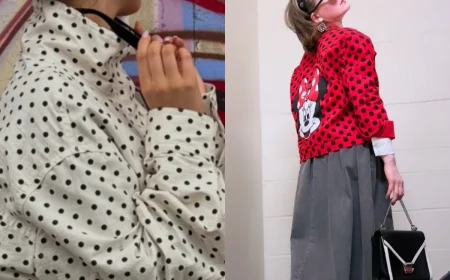 Übergangsjacken-Trend für den Herbst 2025 Polka-Dot-Jacken