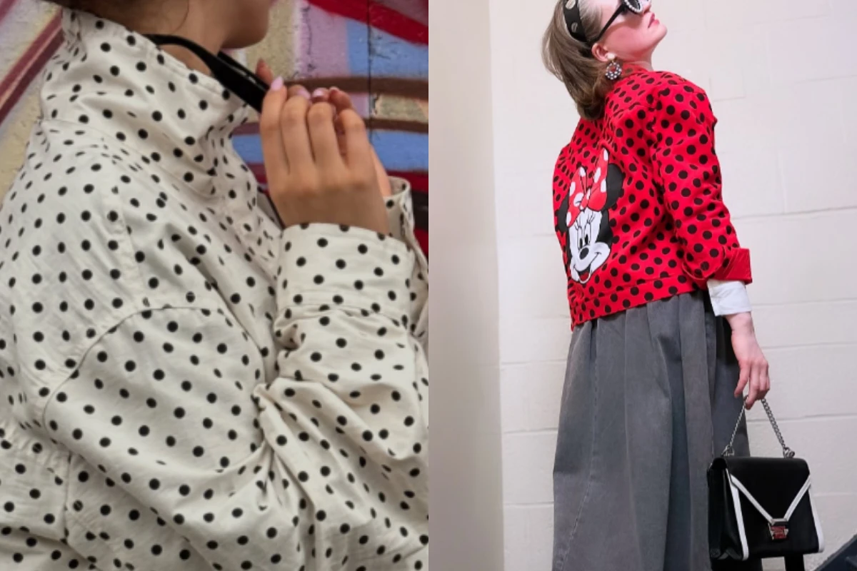 Übergangsjacken-Trend für den Herbst 2025 Polka-Dot-Jacken