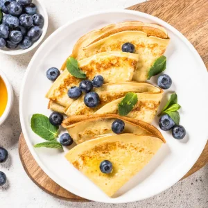 vegane Crepes zubereiten leckeres Rezept ohne Eier