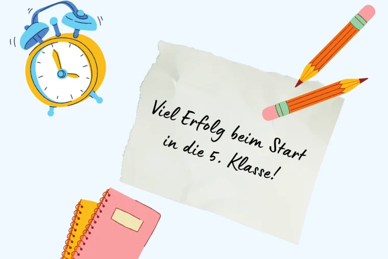 viel erfolg beim start in 5 klasse