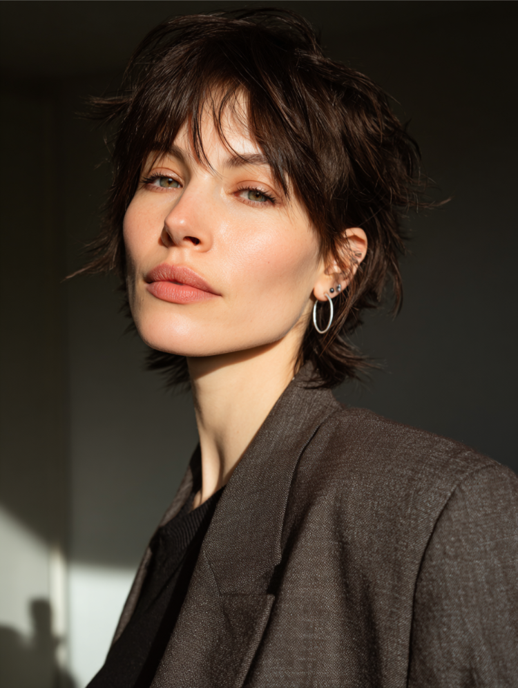 von charlize theron inspirierte mullet frisur