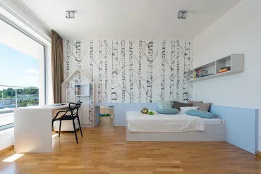 zwei verbundene kinderzimmer mit durchgang – ideal für geschwister