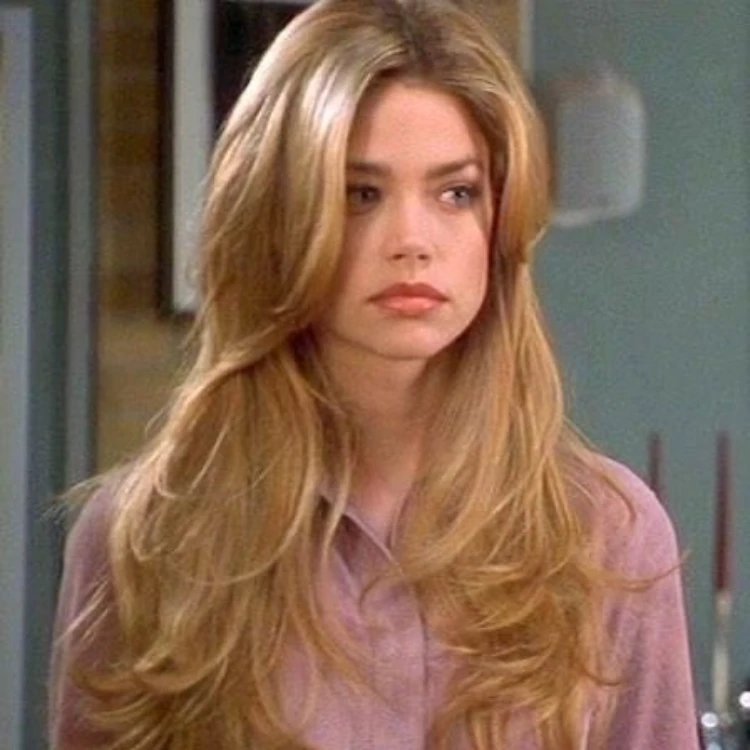 90s layers für langes haar denise richards