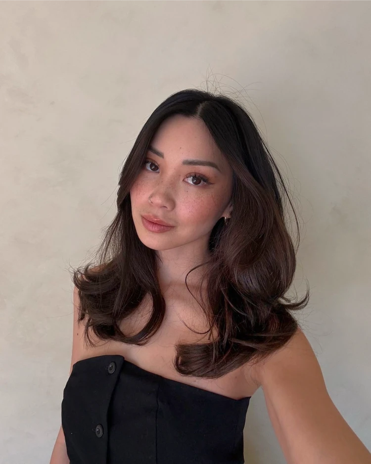 90’s layers für langes haar