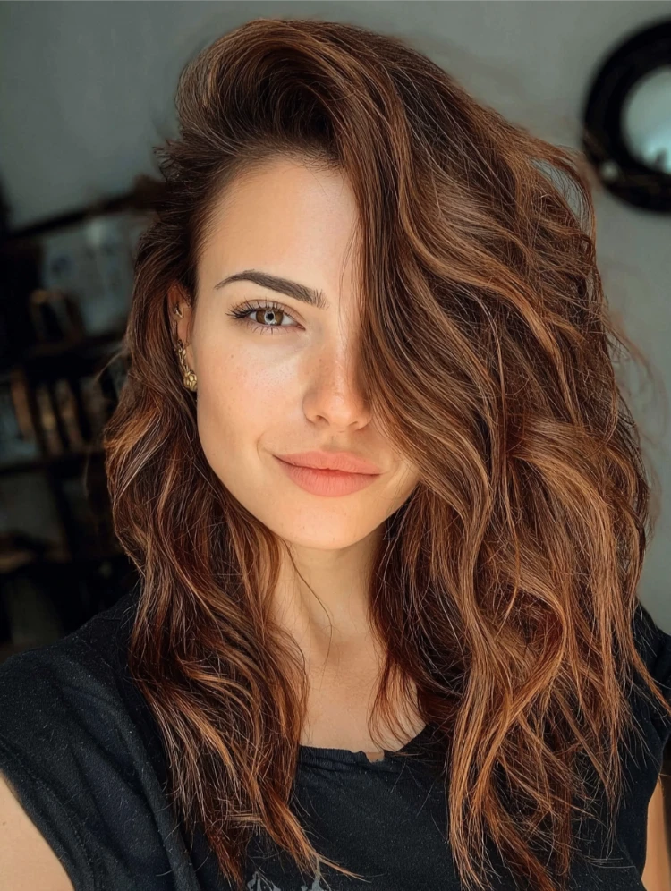 asymmetrische frisuren für runde gesichter asymmetrische wellen