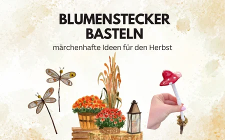 blumenstecker basteln märchenhafte ideen für den herbst