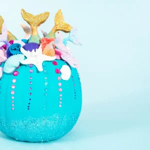 diy meerjungfrauen kürbis schritt für schritt zum zauber