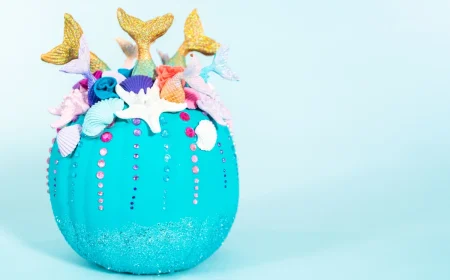 diy meerjungfrauen kürbis schritt für schritt zum zauber