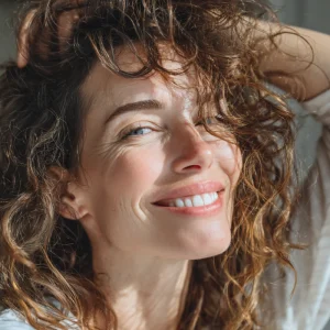 dünne naturlocken frisur