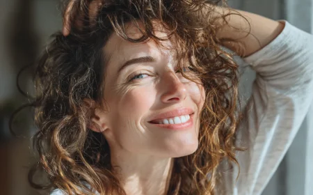 dünne naturlocken frisur