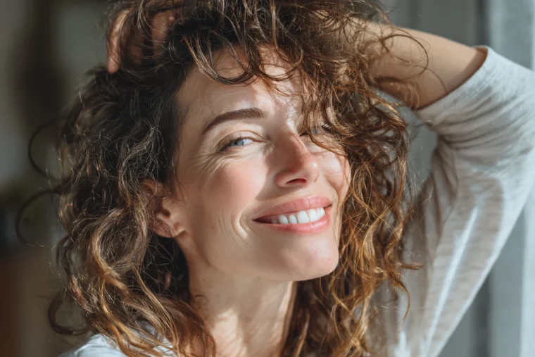 dünne naturlocken frisur