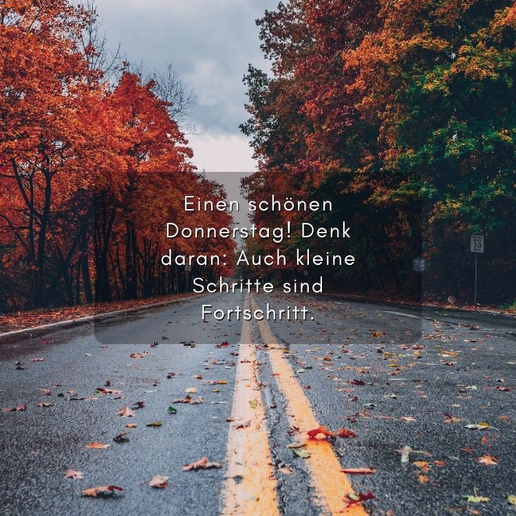 einen schönen donnerstag im herbst