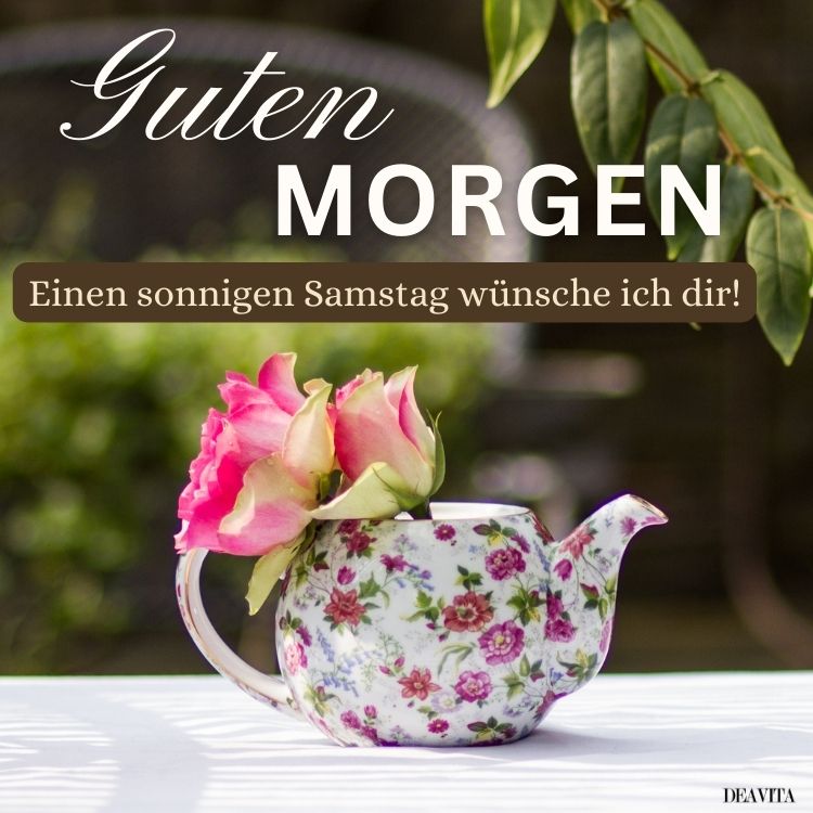 einen sonnigen samstag wünschen bild