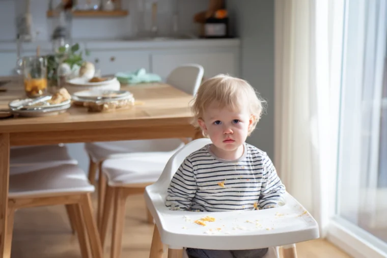 essensreste nach der mahlzeit – hochstuhl als reinigungs hotspot im familienalltag