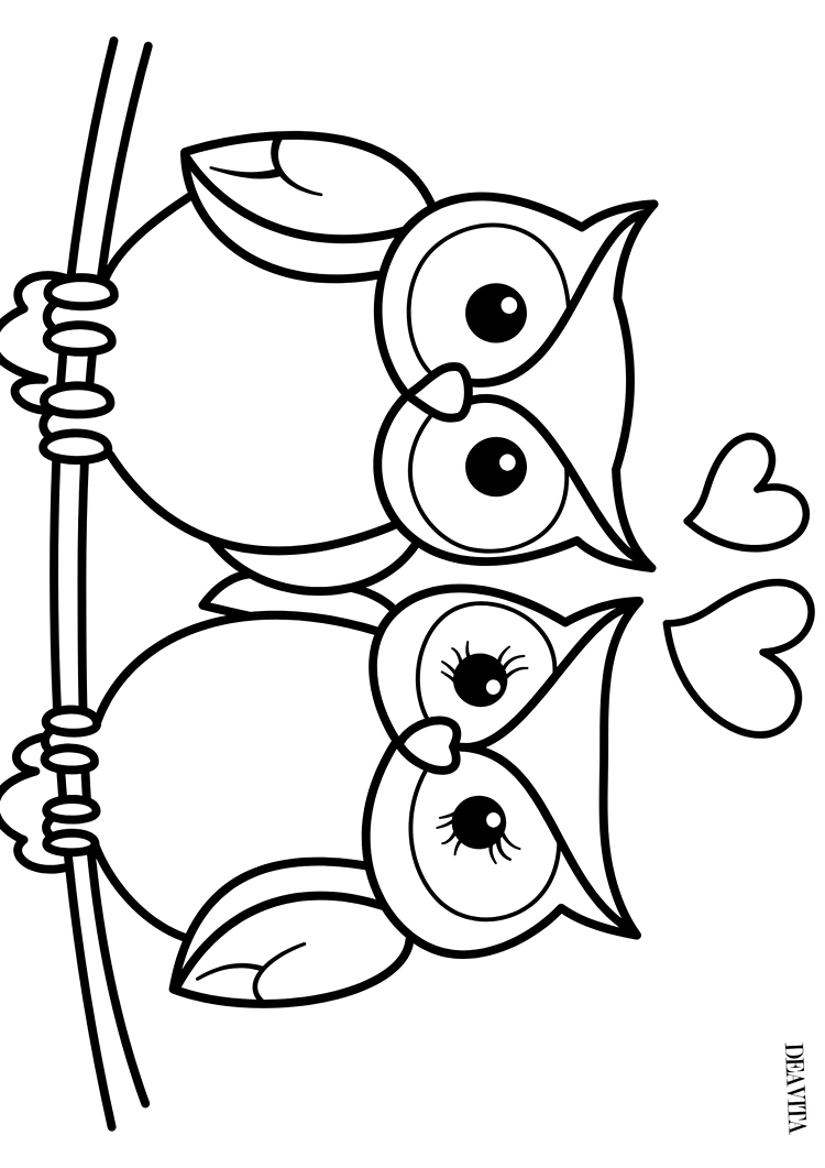 eulen paar zum ausdrucken vorlage fensterbild