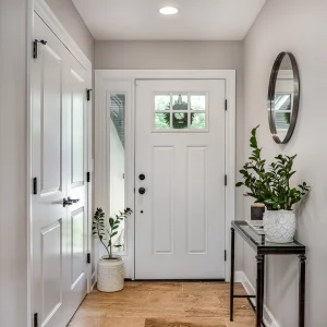 Flur grau-weiß streichen für Helligkeit und Eleganz im Haus