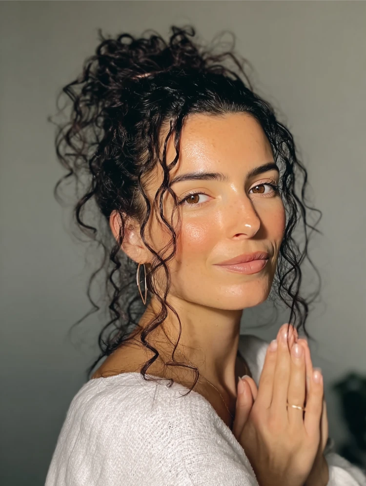 frisur dünne naturlocken