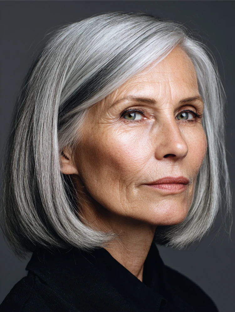 frisuren ab 70 die 25 schönsten mittellangen schnitte glatter long bob mit angeschrägten spitzen